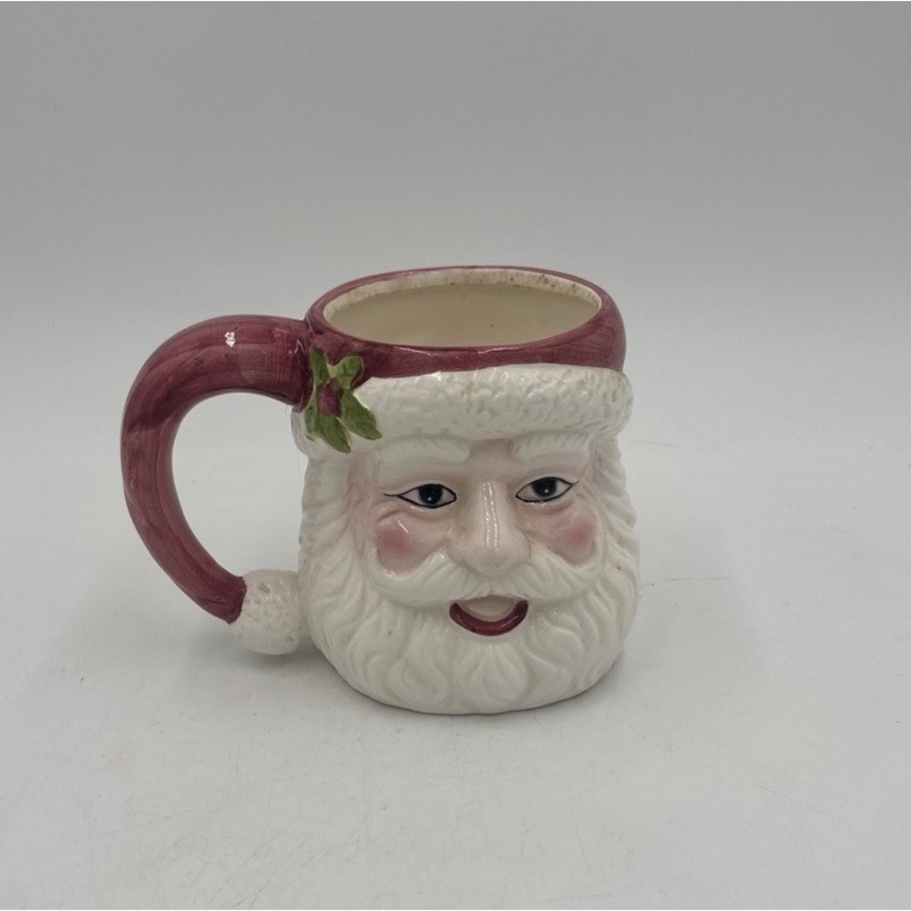 Vintage 2000 18oz. 3-D Textured Santa Claus Face Christmas Mug by Bloom-Rite
